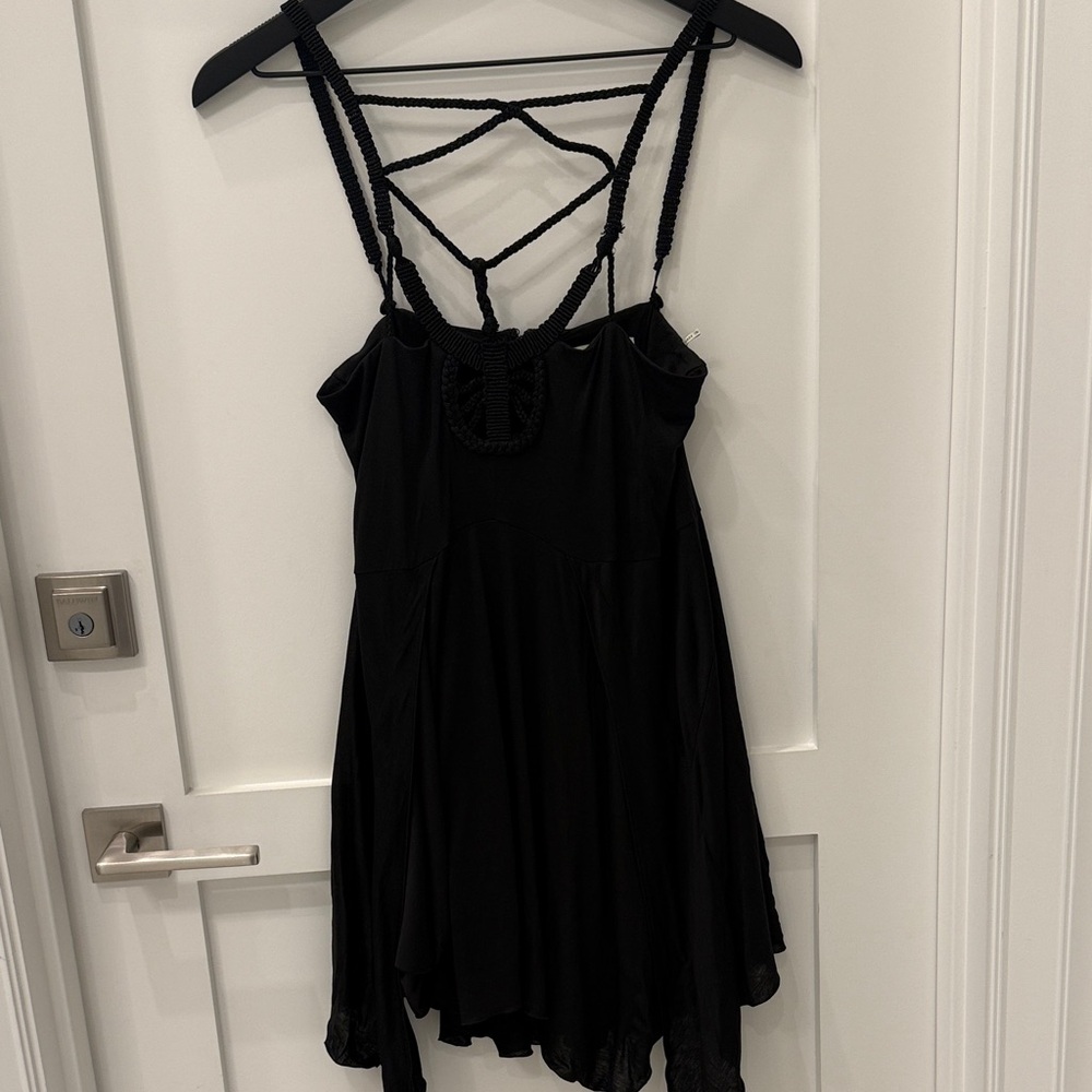 Diana macrame trim mini dress